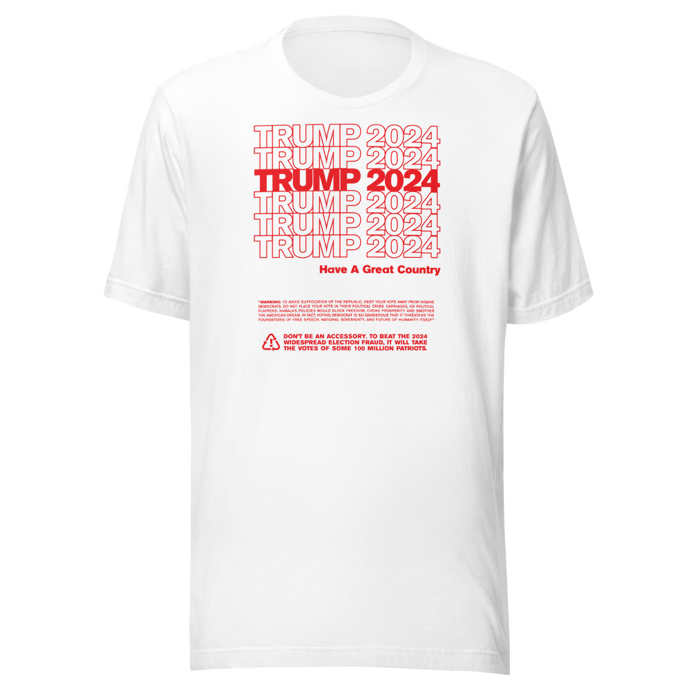 TRUMP 2024 "THANK YOU BAG" + Fine Print - Classic Short Sleeve Tee