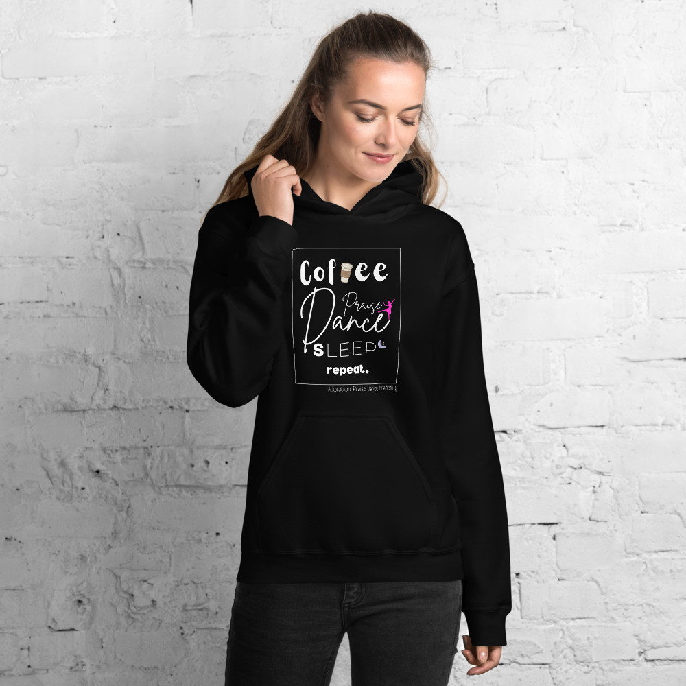 "Coffee Dance Sleep Repeat" Adult APDA Hoodie