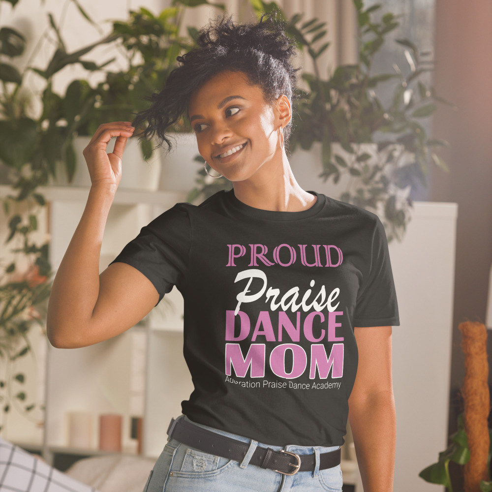 "Proud praise dance mom" APDA T-Shirt (Pink)