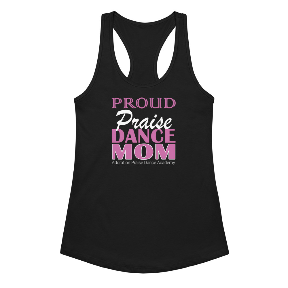 "Proud praise dance mom" APDA Tank Top (Pink)