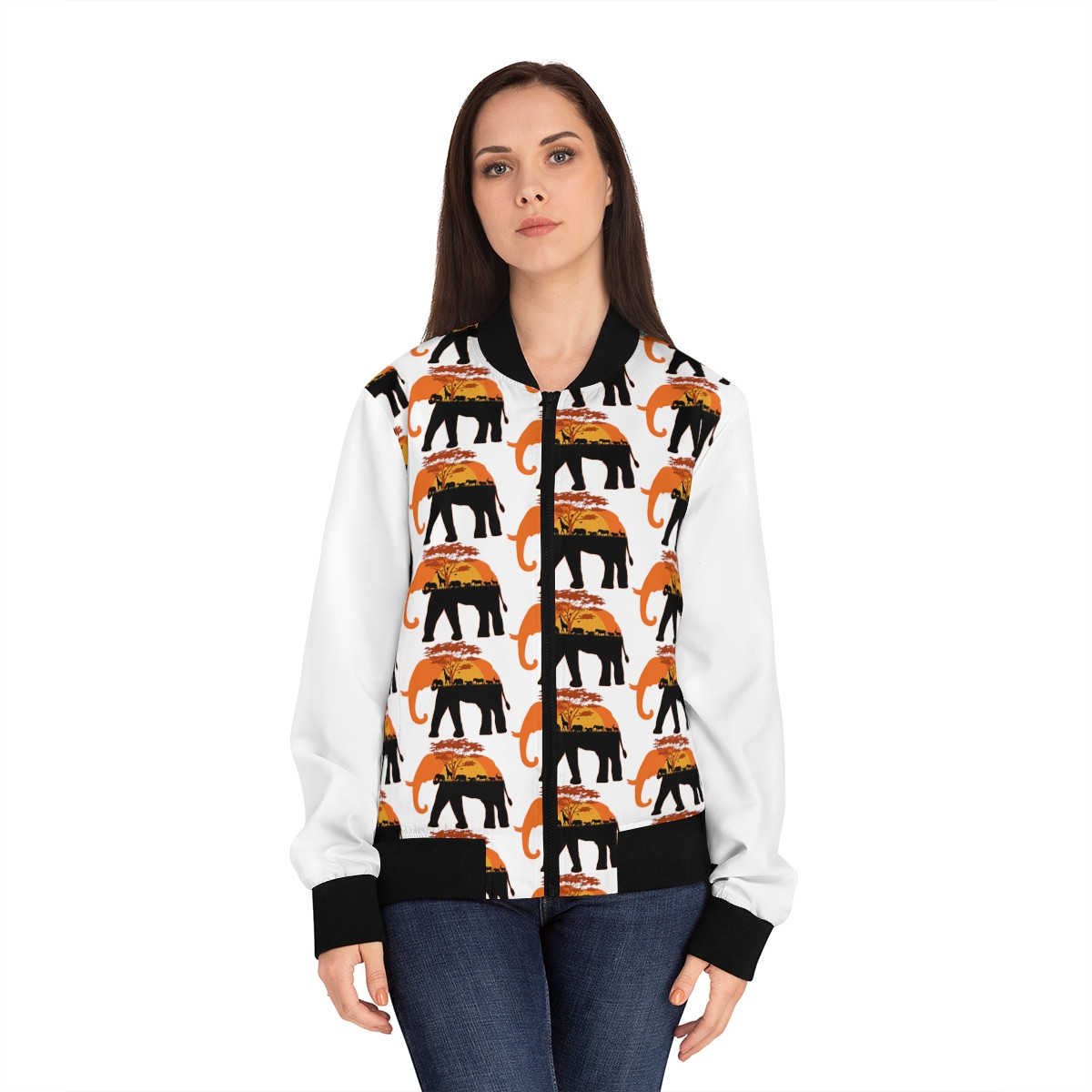 "Protect the Earth" Women's Bomber Jacket - All Over Print (AOP)
