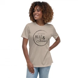 Meat & Jesus Women's Relaxed T-Shirt