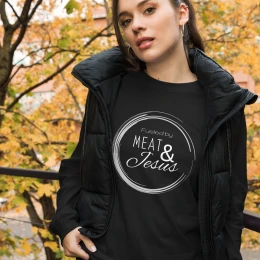 Meat & Jesus Unisex Long Sleeve Tee