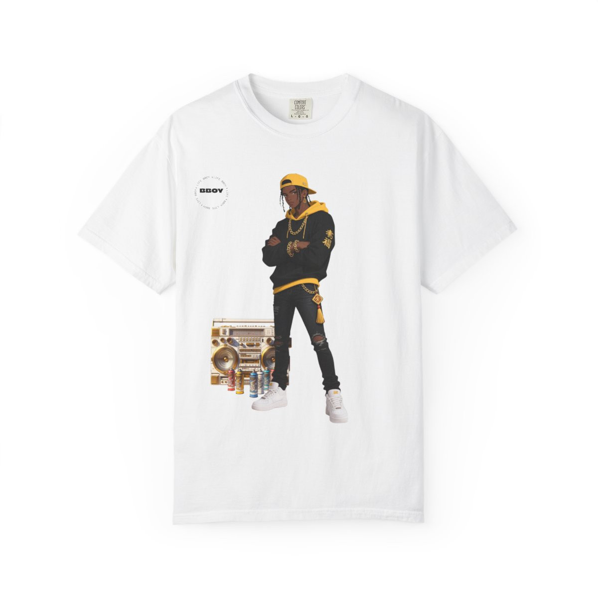 Bboy T-Shirt - Men's Hip hop Enthusiasts Garment-Dyed