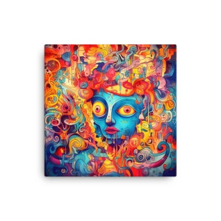 Reality Overload Canvas Print - 12'' x 12'' (30.48 cm x 30.48 cm)