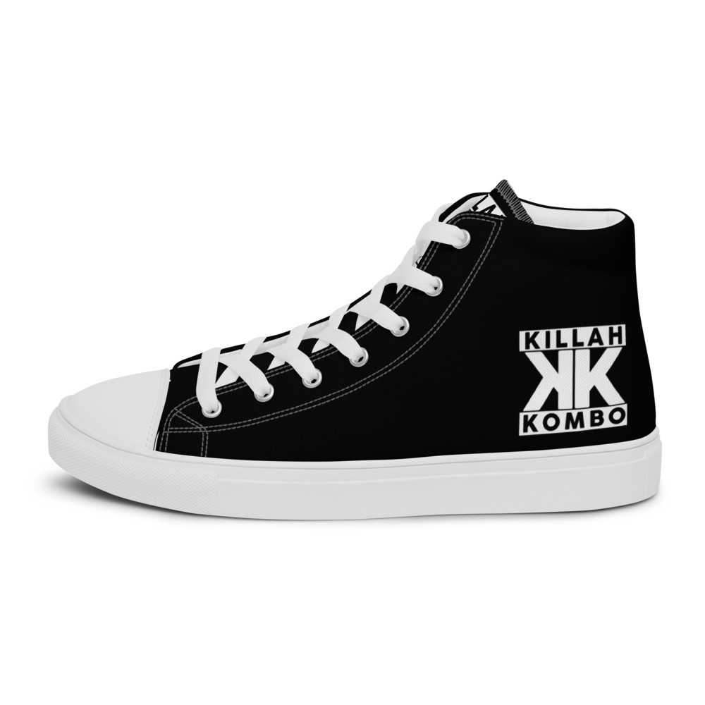 Parental Advisory Style high top canvas shoes