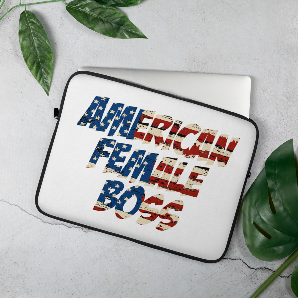 American Female Boss Laptop Sleeve
