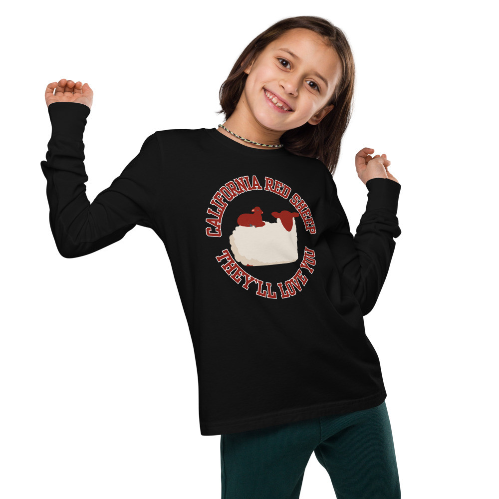 Califonrnia Red Sheep They'll Love You Youth long sleeve tee