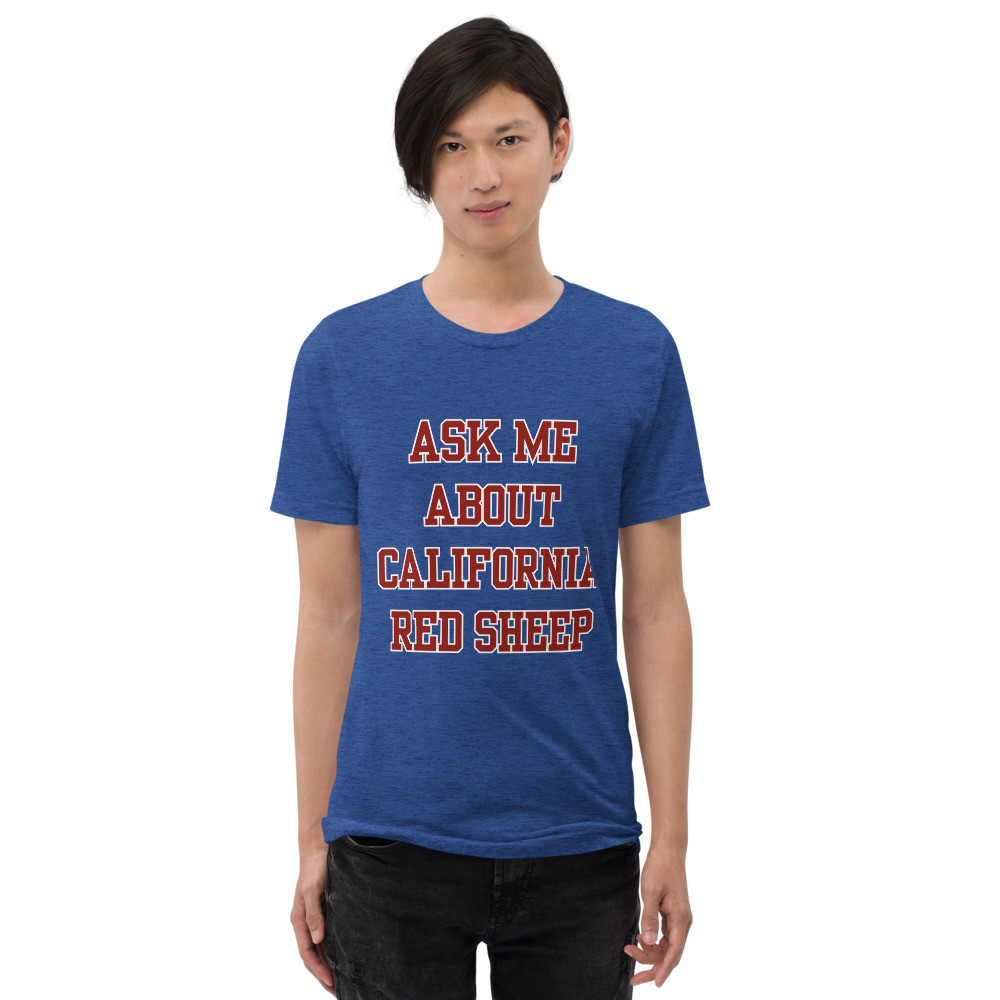Ask Me About California Red Sheep Short sleeve t-shirt