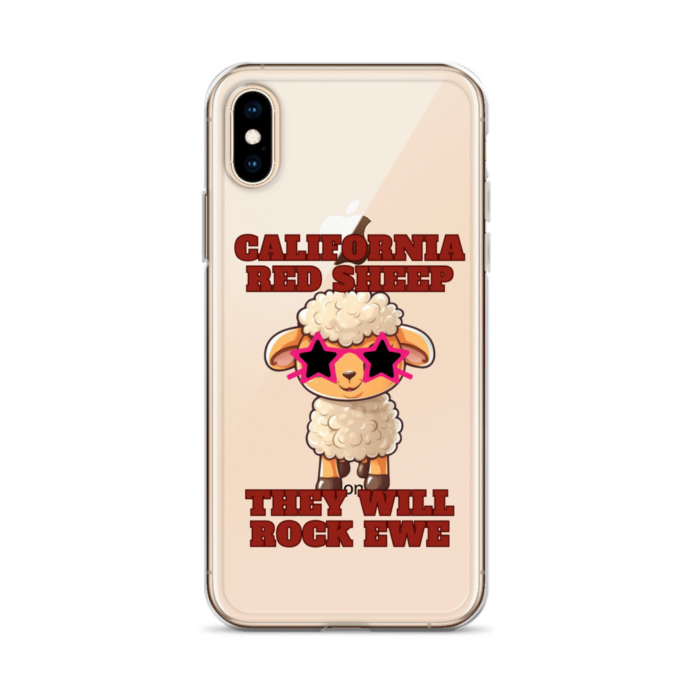 California Red Sheep They Will Rock Ewe Clear Case for iPhone®