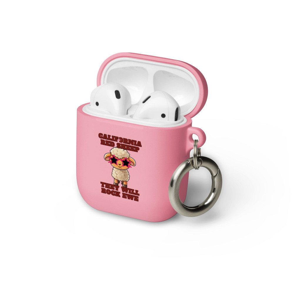 California Red Sheep They Will Rock Ewe Rubber Case for AirPods®