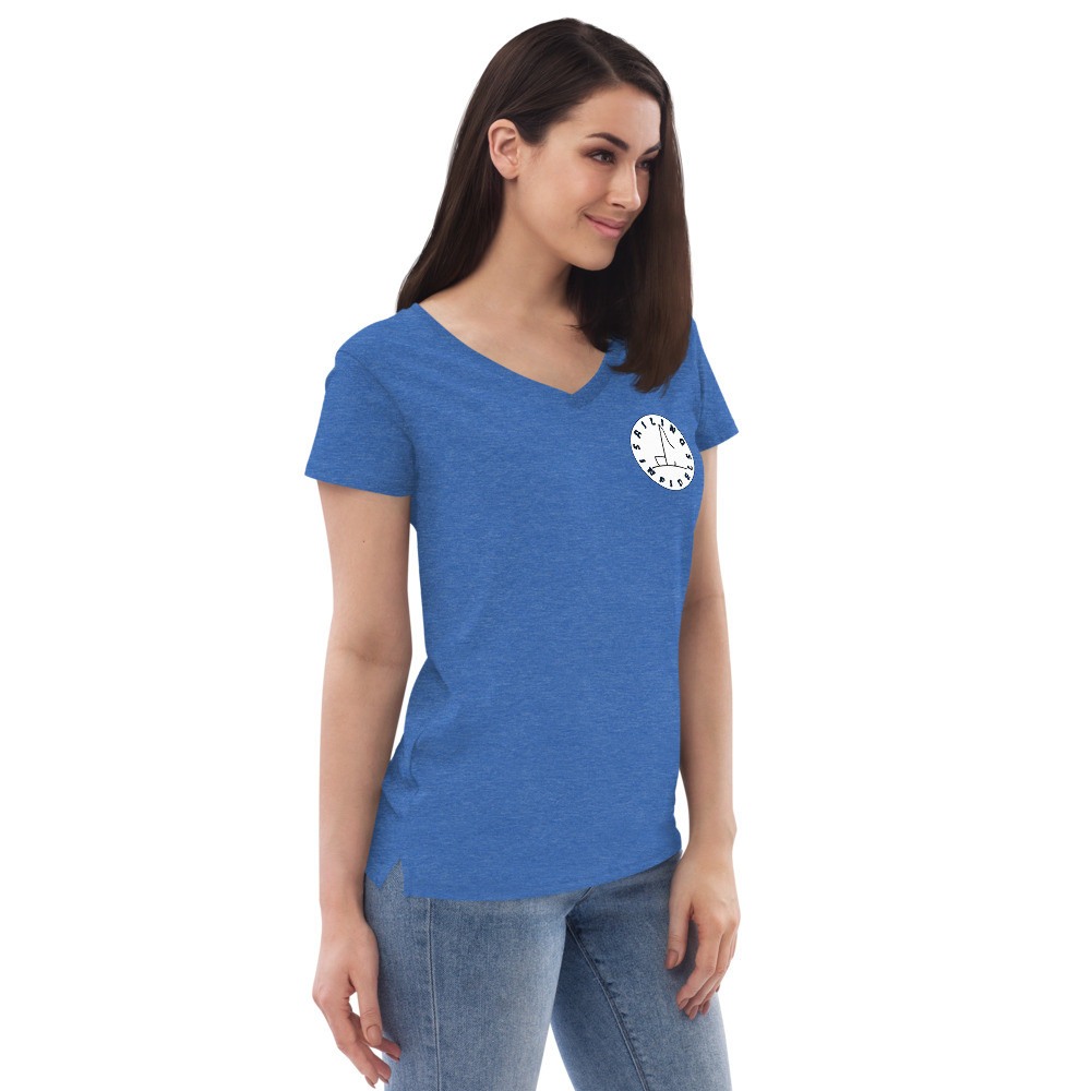Women’s recycled v-neck t-shirt (DTG Printed)