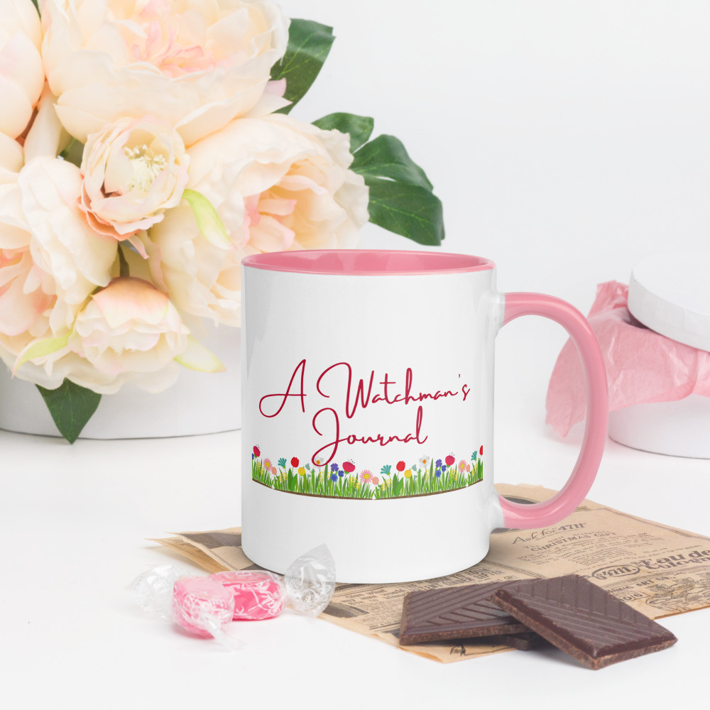 A Watchman's Journal - Diana Larkin - Mug with Color Inside