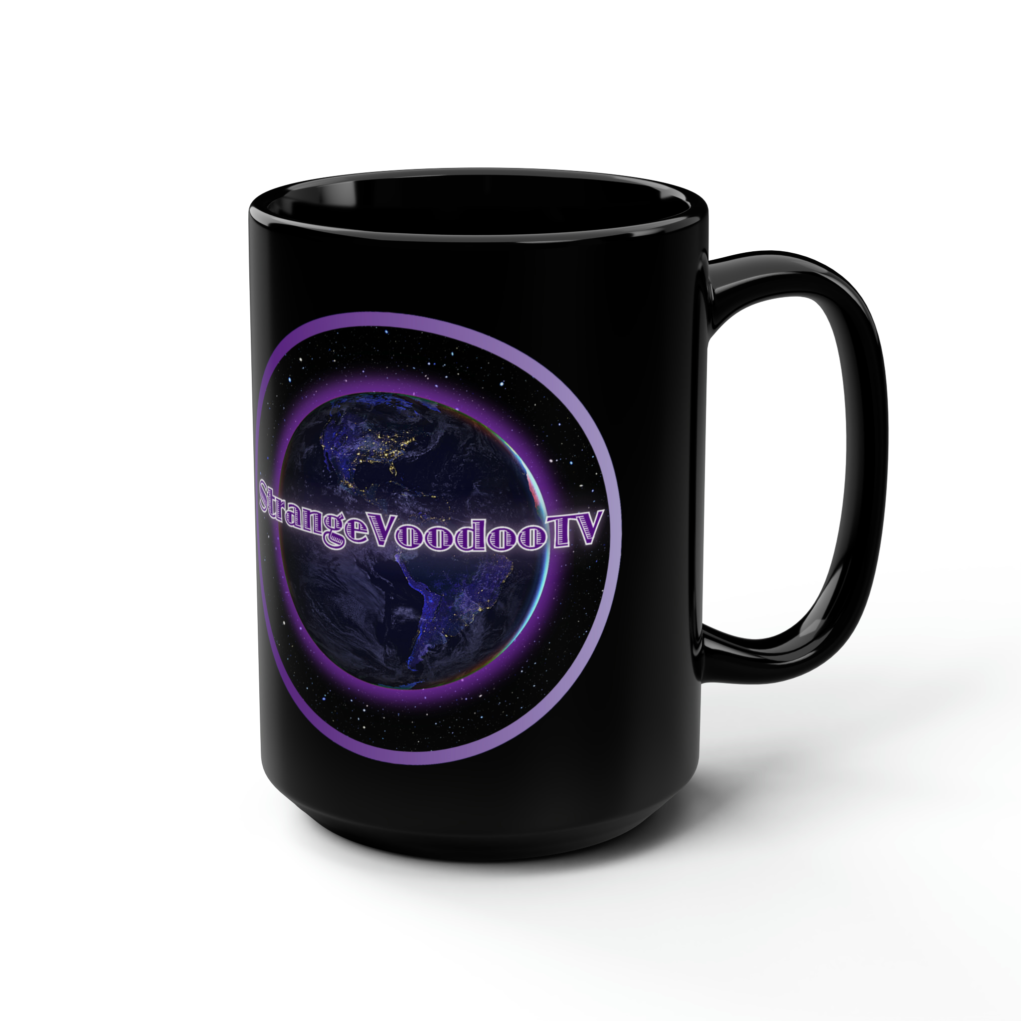 The SVTV Logo - 2023 (Black Mug 15 oz.)