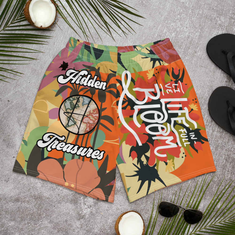 Hidden Treasures Athletic Shorts (Bloom)