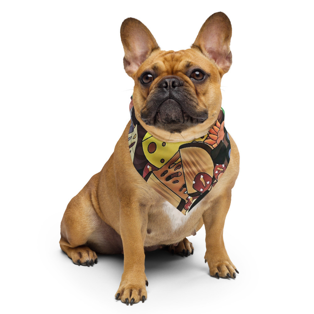 The Hungry Pug Truck Wrap print bandana