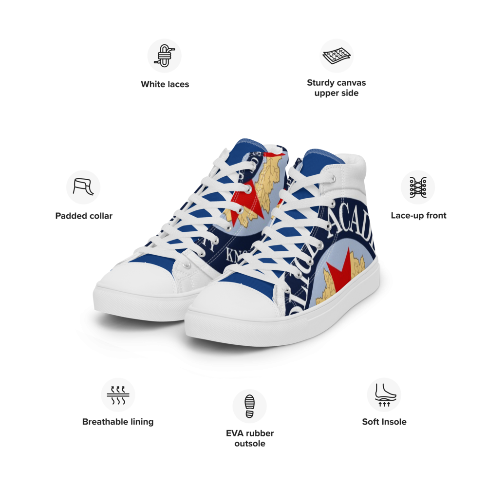 Police Academy Men’s high top canvas shoes