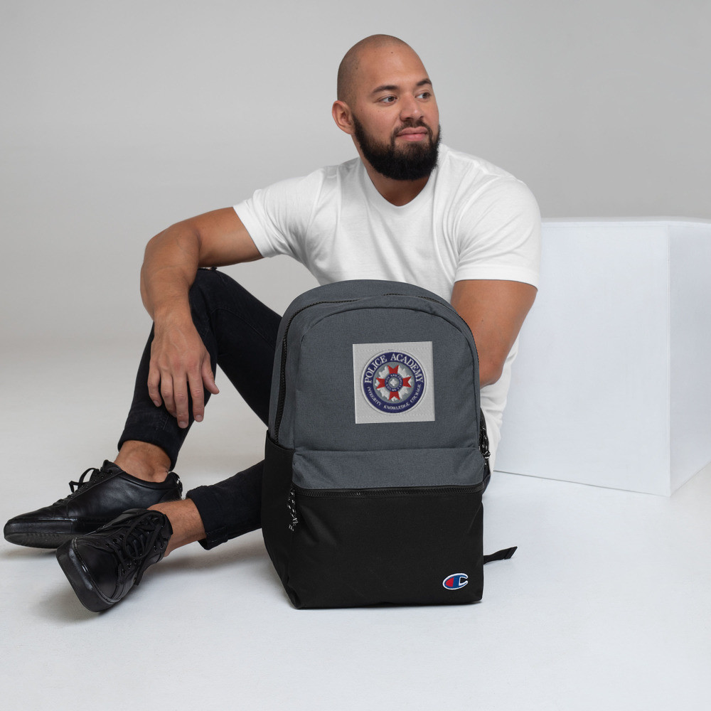 Police Academy Embroidered Champion Backpack
