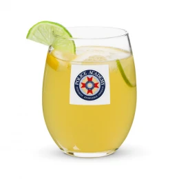 Police Academy Stemless wine glass