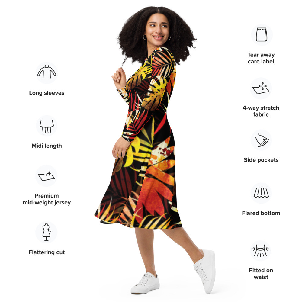 Long Sleeve Midi Dress