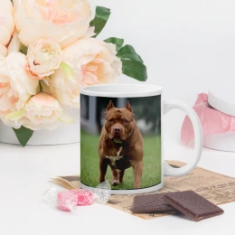 Beautiful Pitbull dog mug