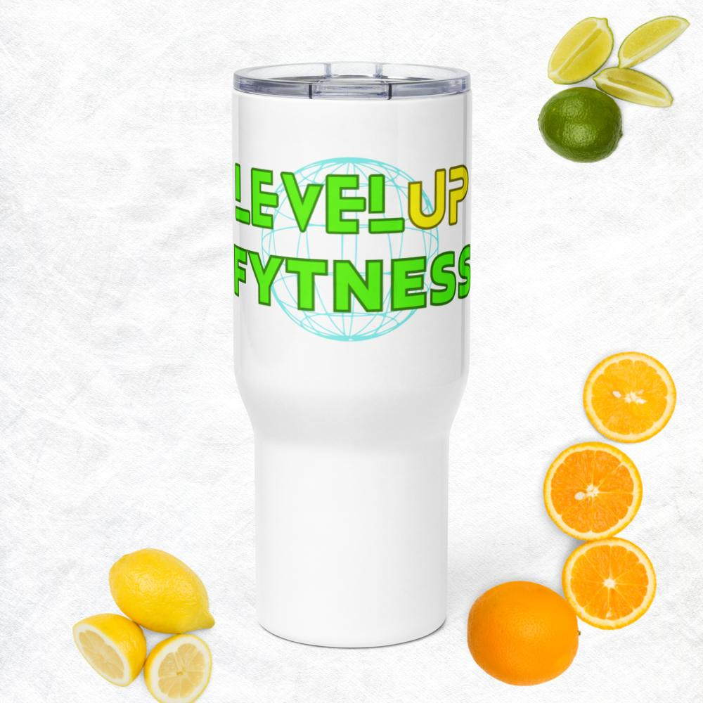 Travel mug with handle