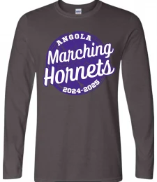 Purple Circle Marching Hornets Long-Sleeve T-shirt