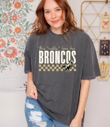 This *custom* loves her/his Broncos