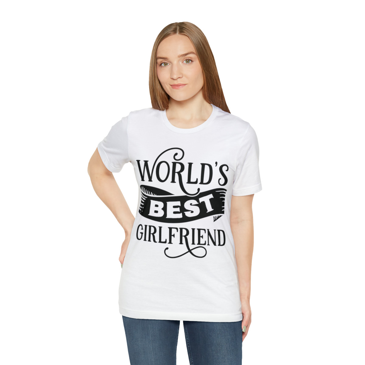 World's Best Girlfriend Unisex Jersey Short Sleeve Tee