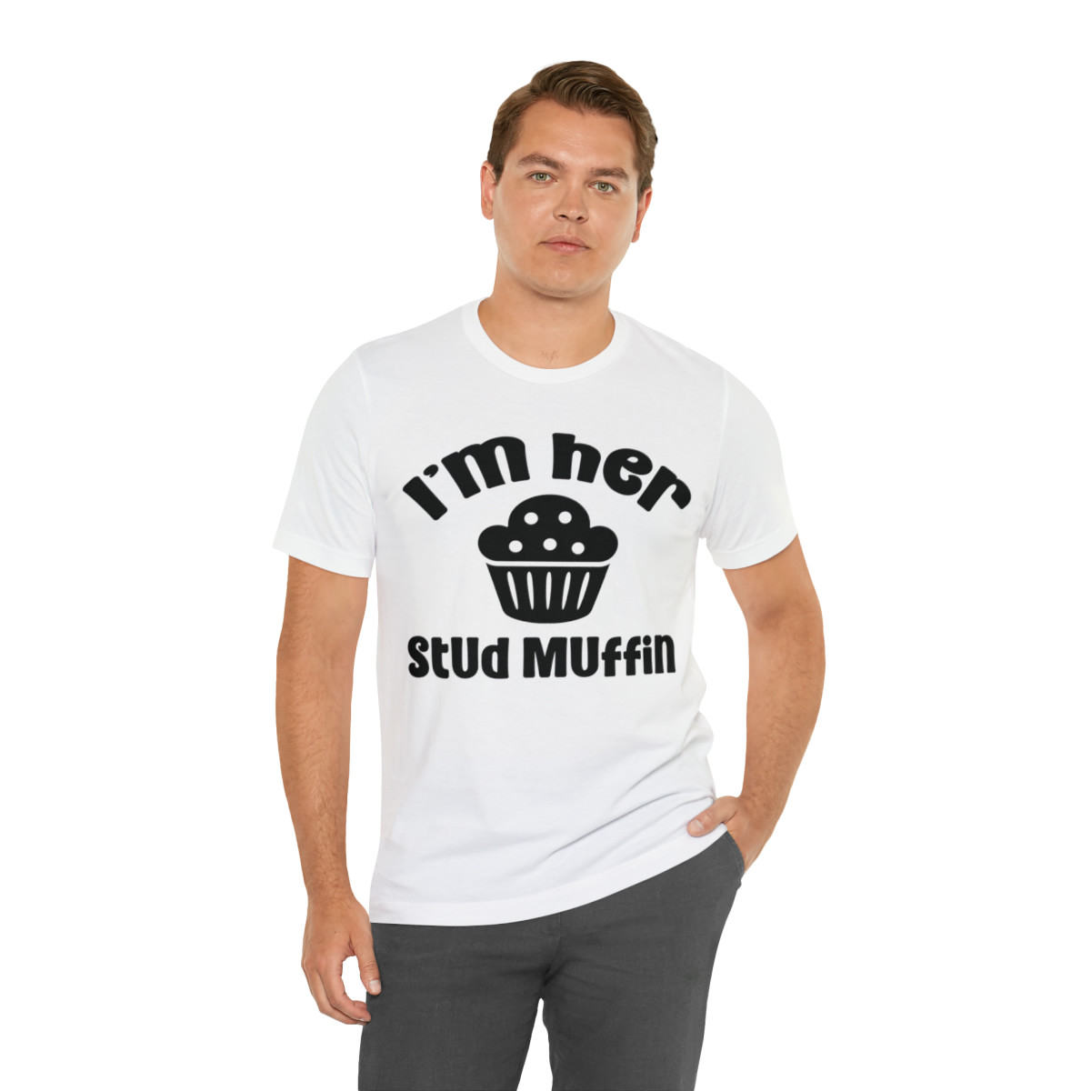 I'm Her Stud Muffin Unisex Jersey Short Sleeve Tee