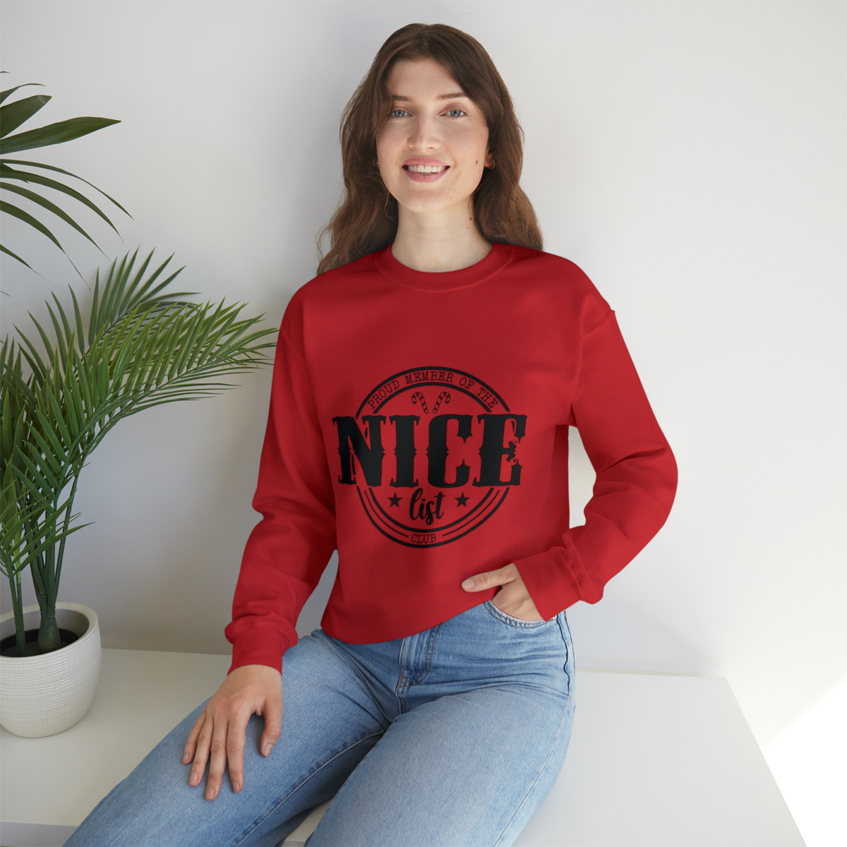 Proud member of The Nice List Unisex Heavy Blend™ Crewneck Sweatshirt