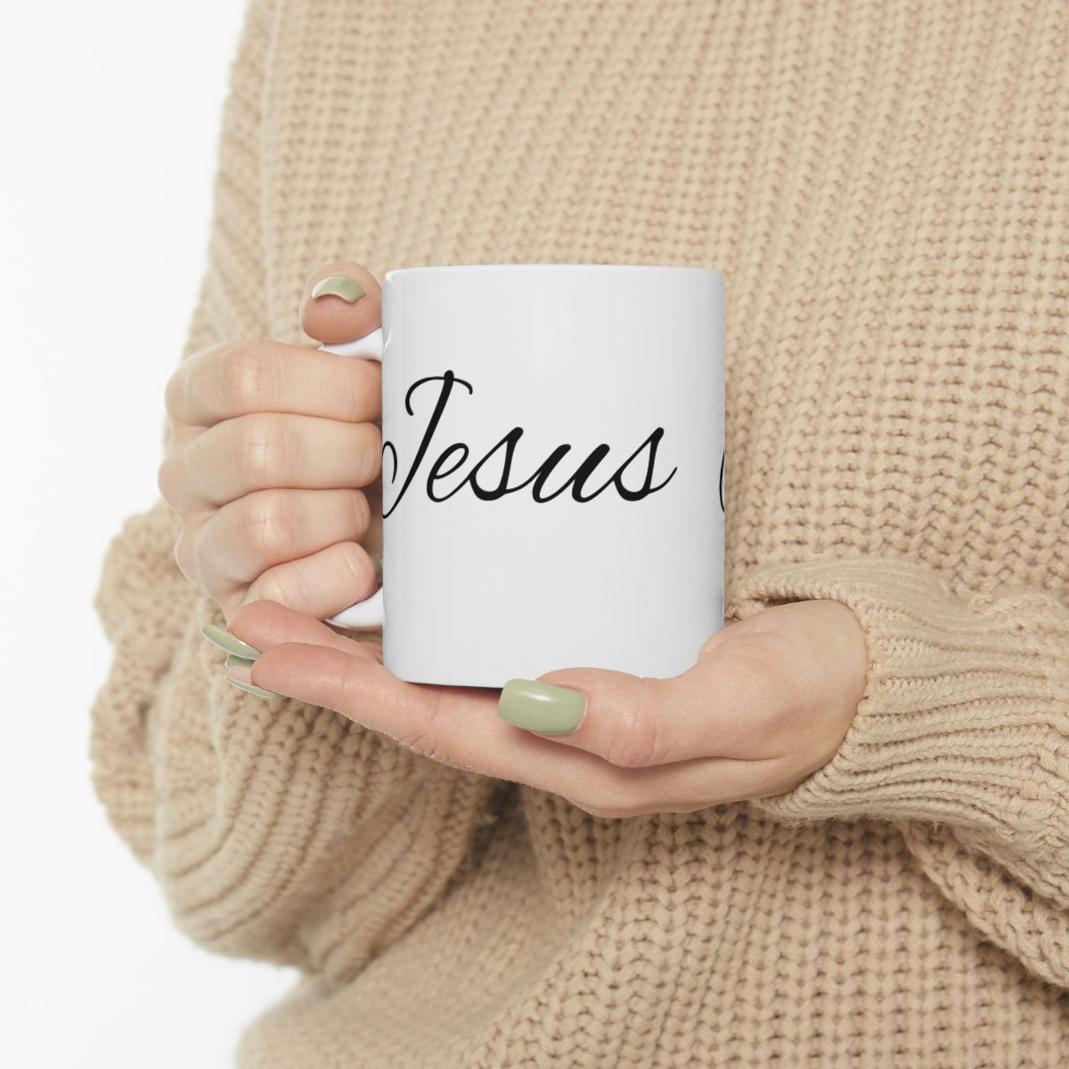 Jesus  - White Ceramic Mug, (11oz, 15oz)