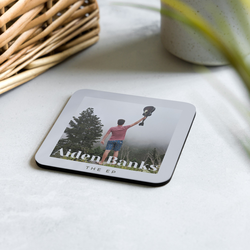 Cork-back coaster
