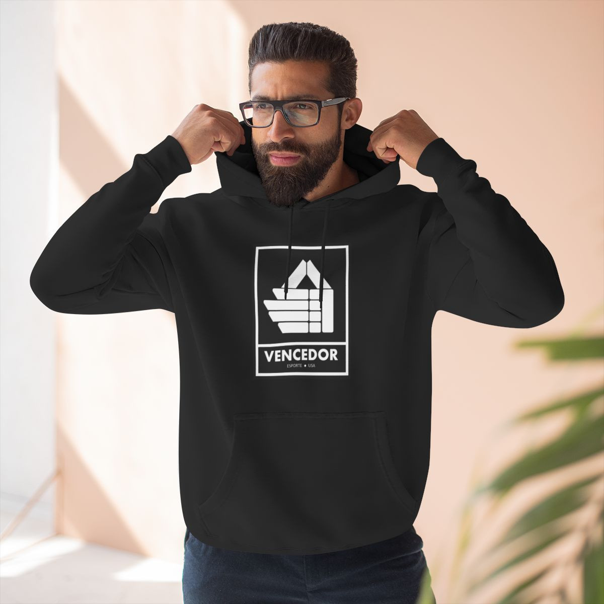VENCEDOR "Black-Level" Brand Fleece Hoodie - Black-level, Athlete Dedication and Leadership