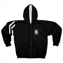 VENCEDOR “Black-Level" Brand Zip Hoodie - Elite Caliber Athlete.