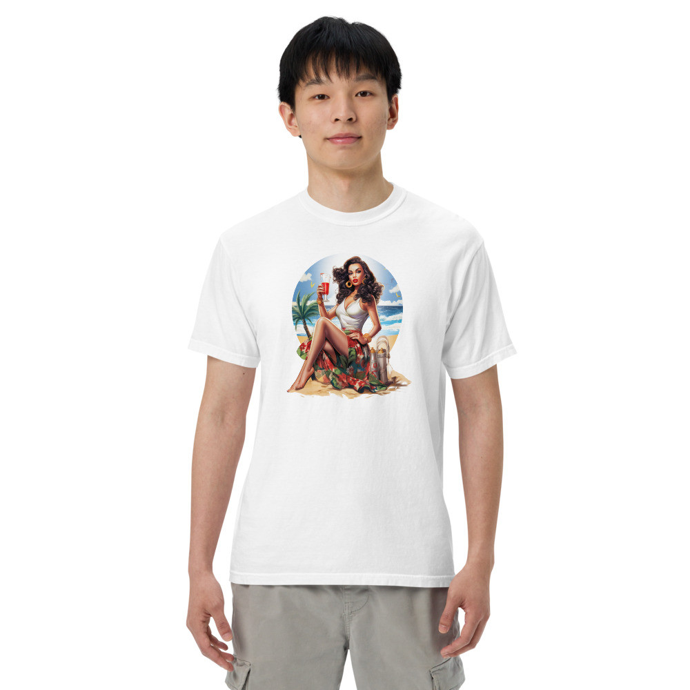 Pin Up Pic Heavyweight T-Shirt