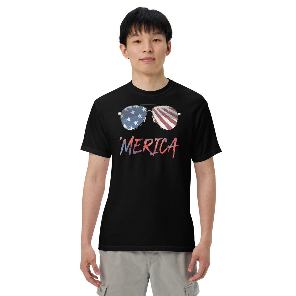Merica Sunglasses Heavyweight T-Shirt