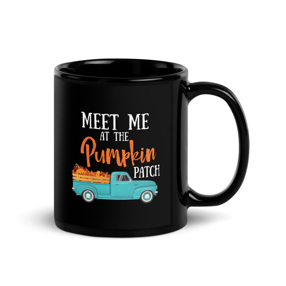 Pumpkin Patch - Black Glossy Mug