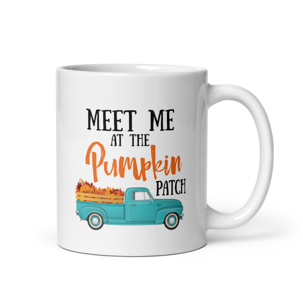 Pumpkin Patch - White Glossy Mug
