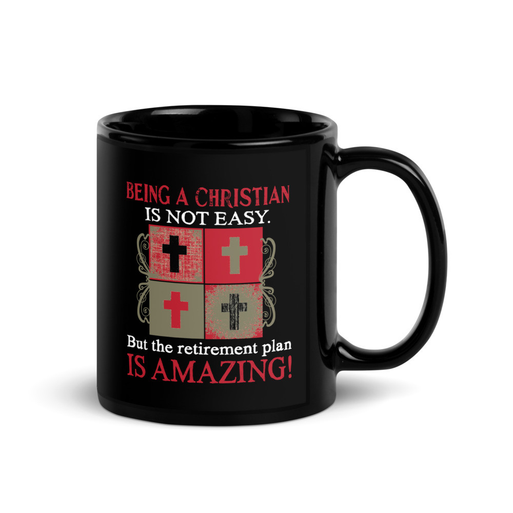 Amazing Christian - Black Glossy Mug