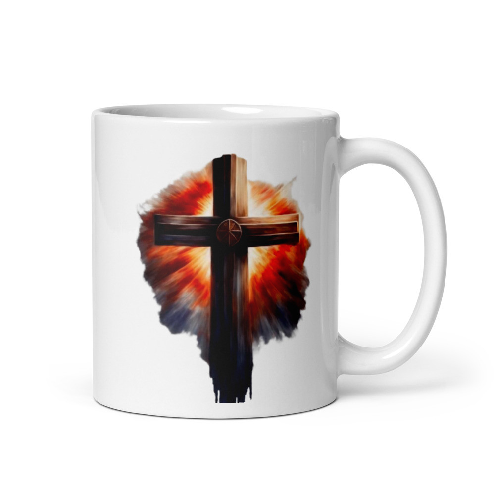 Cross - White Glossy Mug
