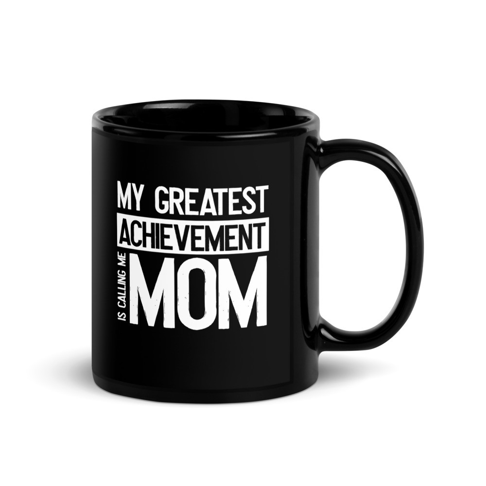 Mom - Black Glossy Mug