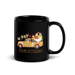 Cookie Truck - Black Glossy Mug