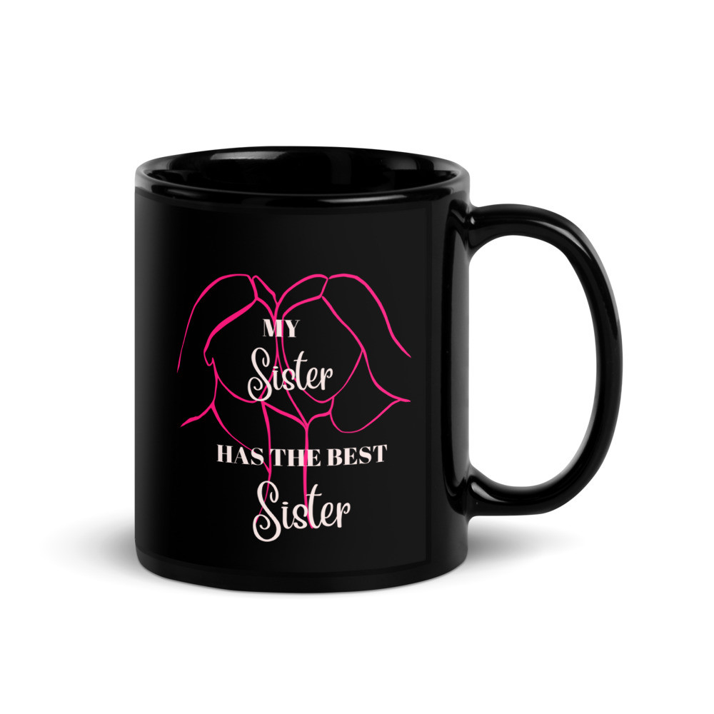 Best Sister - Black Glossy Mug