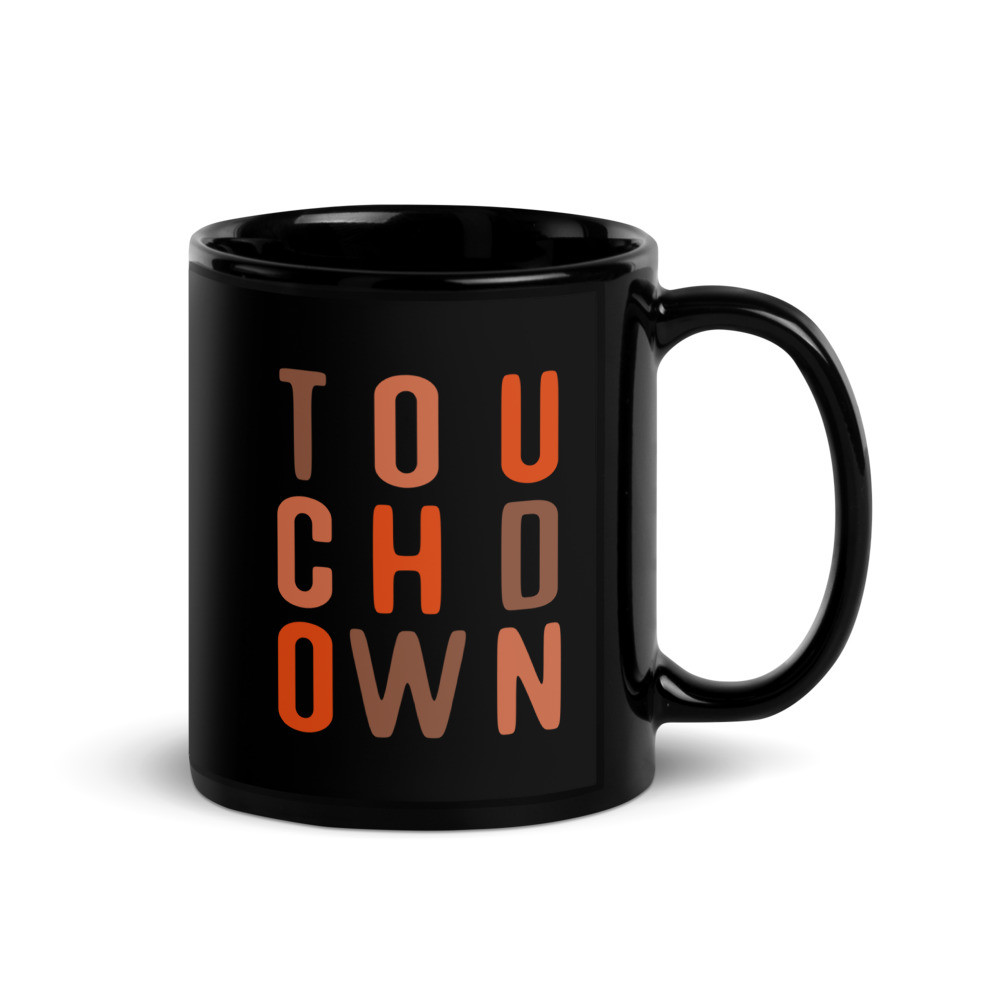 Touchdown - Black Glossy Mug
