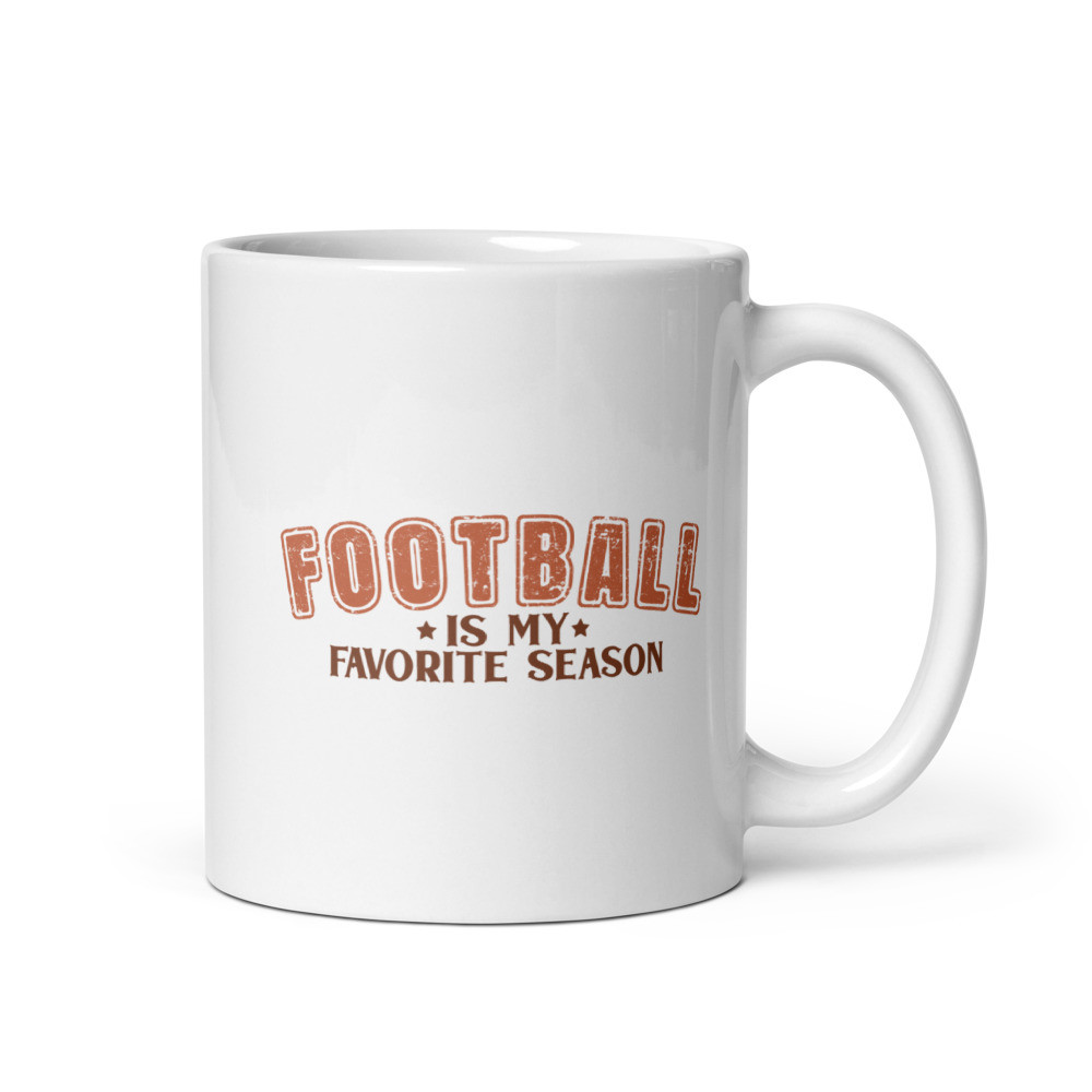 Football Fav Season - White Glossy Mug