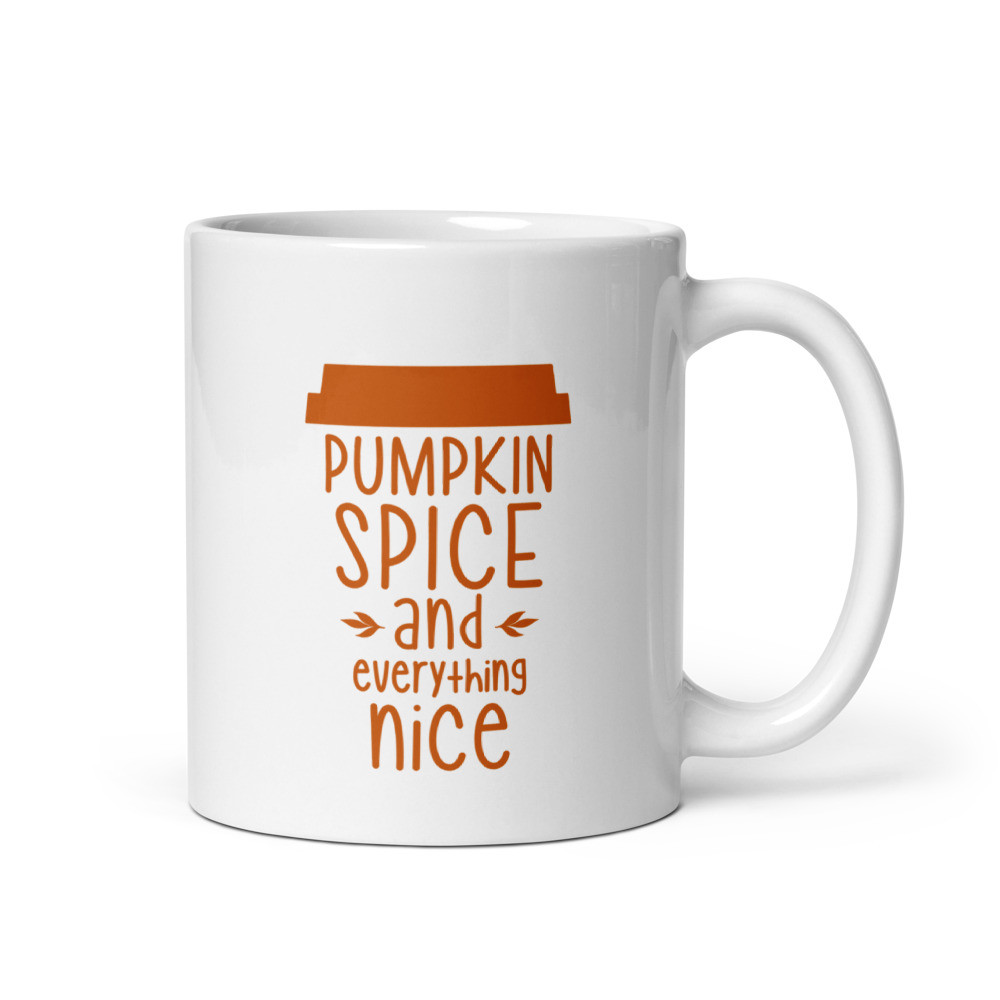 Pumpkin Spice Go Cup  - White Glossy Mug