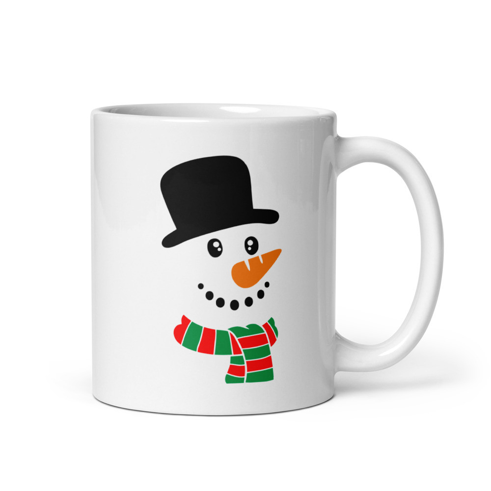 1 Top Hat White Glossy Mug