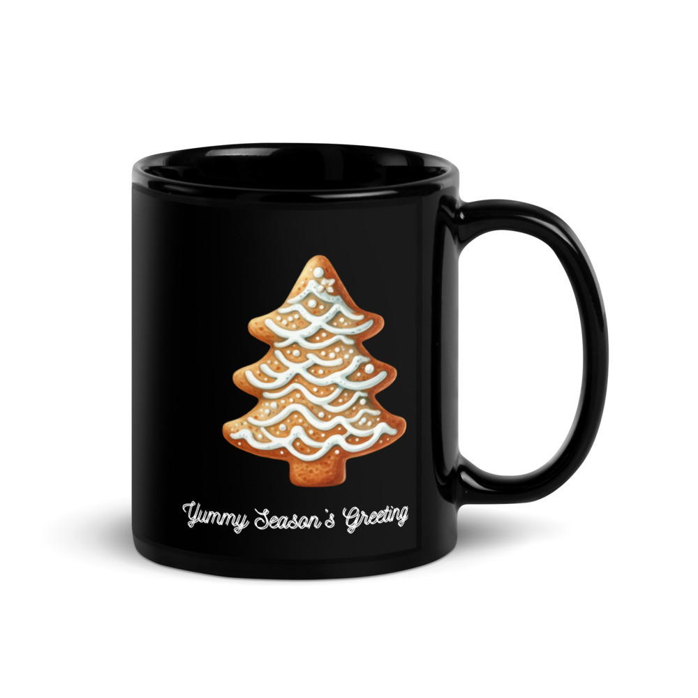 Yummy Black Glossy Mug
