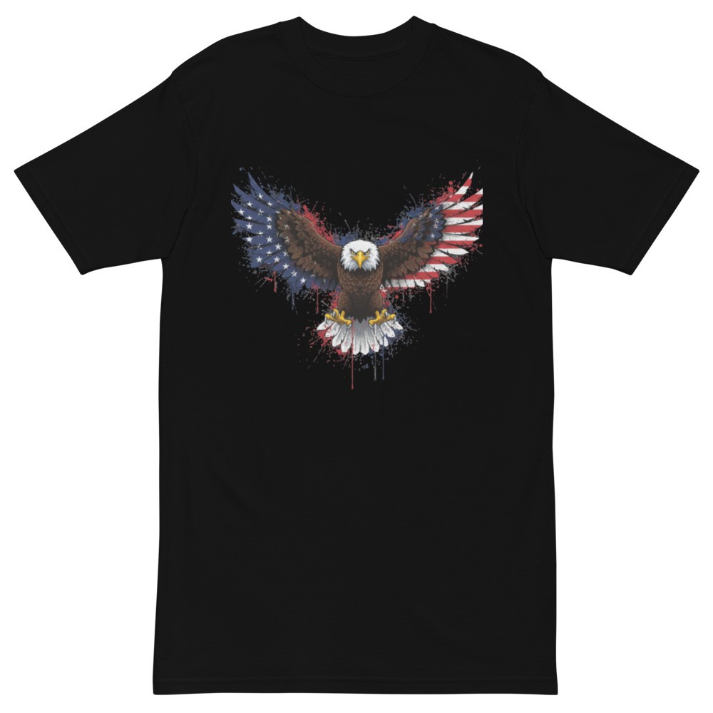 Angry Eagle Men’s Premium Heavyweight tee